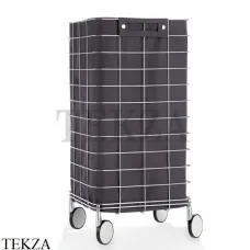 Decor Walther Universal WR 1 Корзина-тележка для белья 0613794, хром/черный