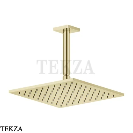 Gessi RILIEVO Потолочная душевая лейка с кронштейном под размер 59159-710, Brass PVD