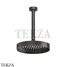 Gessi Inverso RIGATO Верхняя душевая лейка с кронштейном под размер 63550-707, Black Metal Brushed