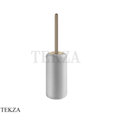 Gessi Goccia Ершик напольный, белая керамика 38043-735, Warm Bronze PVD