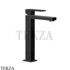 Gessi Rettangolo Смеситель для раковины высокий, без сливного гарнитура 11922-706, Black Metal