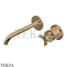 Ritmonio Diametro35 Cross Смеситель для раковины 193, внешняя часть PR53AL202 BRX, Brushed Bronze