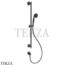 Gessi VENTI20 Штанга в комплекте с душевой лейкой, шланг, вывод 65141-707, Black Metal Br. PVD