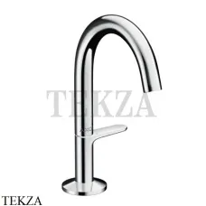 Axor ONE Смеситель для раковины Select 140, гарнитур Push‑Open 48010000, хром глянец