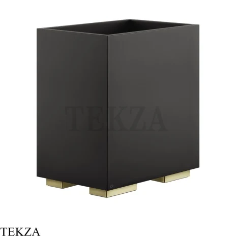 Gessi Rettangolo Ведерко, корзина для мусора, цвет черный 20991-710, Brass PVD