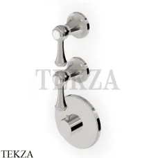Zucchetti Agora Classic Термостат для душа, 2 выхода, внешняя часть ZAL660.C8, nickel глянец