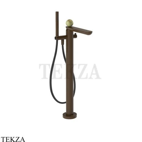 Gessi Perle Смеситель для ванны напольный, внешняя часть 74529-845, бронза Dark Brush