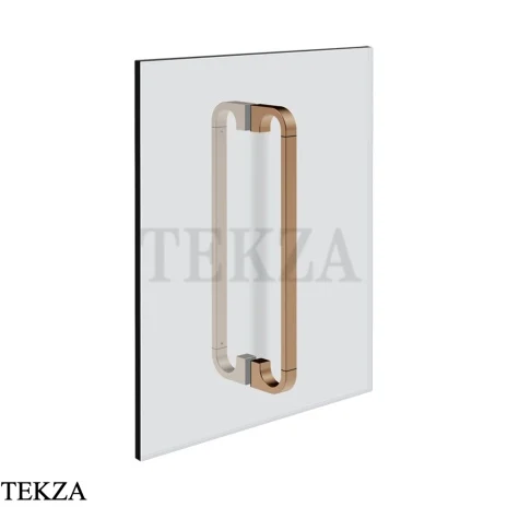 Gessi Perle Полотенцедержатель для крепления на стекло, 20 см 74630-708, медь Brushed