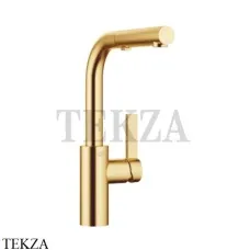 Dornbracht Elio Смеситель для кухни Pull-out с функцией душа 33871790-28, латунь сатин Brushed (23kt Gold)
