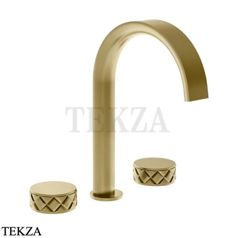 Gessi Pelle Tresse Смеситель для раковины на 3 отв., без гарнитура 78013-727, Brass Br. PVD