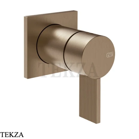 Gessi Inverso RIGATO Смеситель для душа, внешняя часть 73519-761, Coffee Bronze Brushed PVD