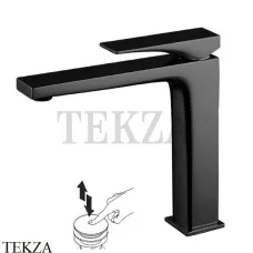 FIMA Carlo Frattini Zeta Смеситель для раковины, с донным клапаном F3961LNNS, черный матовый