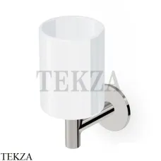 Zucchetti PAN Стакан настенный, керамика ZAC613.C8, nickel глянец