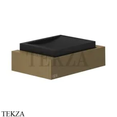 Gessi Rettangolo Мыльница настенная с держателем 20802-713, Antique Brass