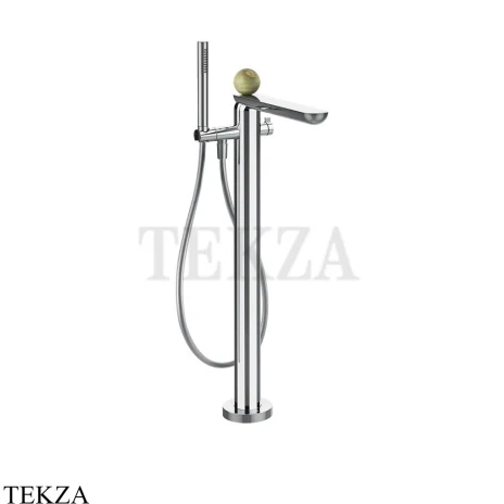 Gessi Perle Смеситель для ванны напольный, внешняя часть 74529-031, хром глянец