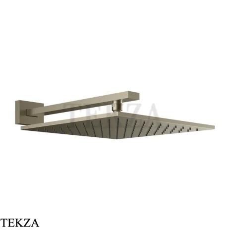 Gessi Rettangolo shower Верхний душ с кронштейном 15185-149, Finox Brushed Nickel