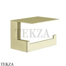 Gessi Rettangolo Держатель туалетной бумаги с крышкой 20849-710, Brass PVD