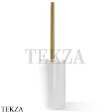 Decor Walther PORZELLAN DW 6100 Туалетный ершик напольный 0826052, белый глянец-золото