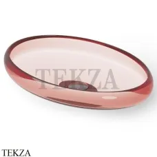 Dea Design Washbasins Раковина настольная овальная Glasstech DD9088 600 R5, Pomegranate R5