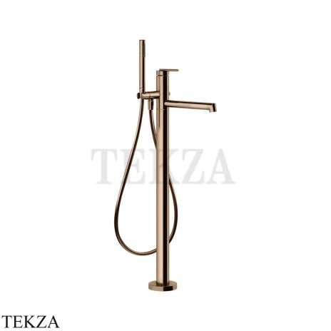 Gessi INGRANAGGIO Смеситель для ванны напольный, с гарнитуром 63528-030, Copper PVD