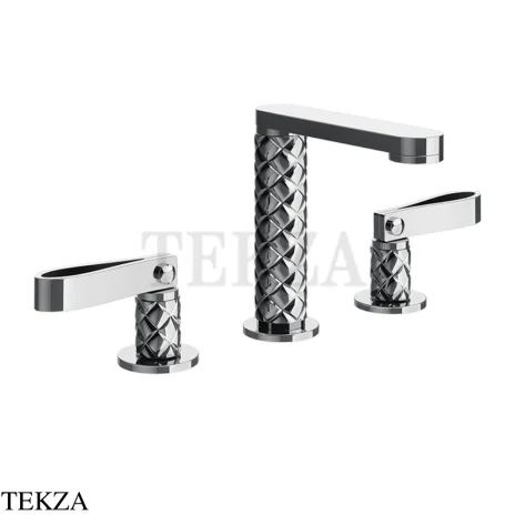 Gessi Pelle Laccetto Смеситель для раковины на 3 отв., без гарнитура, 78314-031, хром глянец