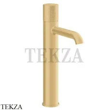 Gessi Habito CESELLO Смеситель для раковины высокий, без донного клапана 70404-710, Brass PVD