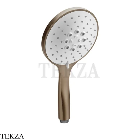 Gessi Shower Душевая лейка 3-х позиционная с белым диском 14376-761, Coffee Bronze Brushed PVD