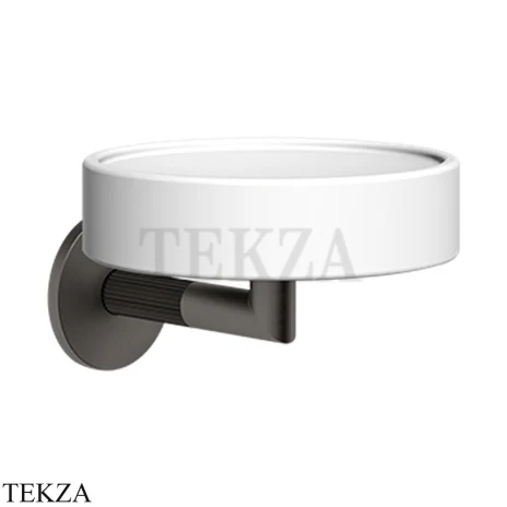 Gessi INGRANAGGIO Мыльница настенная композит белый 63801-707, Black Metal Brushed PVD