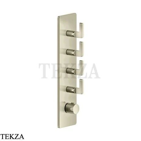 Gessi INCISO WELLNESS Термостат 4 выхода, внешняя часть 58208-720, Nickel PVD