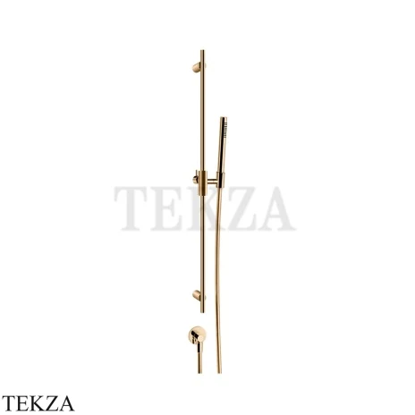 Gessi Habito CESELLO Штанга в комплекте с душевой лейкой и выводом воды 70442-735, Warm Bronze PVD