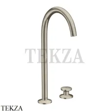 Axor ONE Смеситель для раковины Select 260, гарнитур Push‑Open 48060820, Brushed Nickel