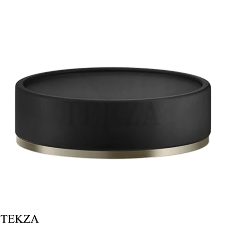Gessi INCISO accessories Мыльница настольная, черный 58526-149, Finox Brushed Nickel