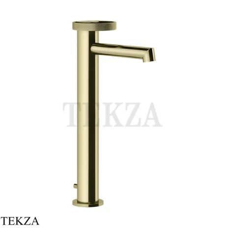 Gessi ANELLO Смеситель для раковины высокий, с донным клапаном 63303-710, Brass PVD
