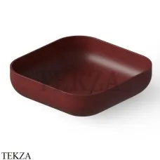 Dea Design Washbasins Раковина настольная 40х40 Solid Surface DD9102 400 17, Red Wine №17