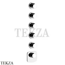 Gessi Ingranaggio-Anello Термостат для душа, 5 потоков, внешняя часть 43240-031, хром глянец