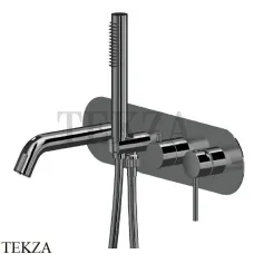 Newform XT Смеситель для ванны с гарнитуром, внешняя часть 4272E.58.063, PVD Gun metal