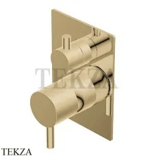 Ritmonio Diametro35 S Смеситель для душа, 2 потока, внешняя часть PR52GC111 F37, Frosted Champagne Ritmonio Diametro35 S Смеситель для душа, 2 потока, внешняя часть PR52GC111 F37, Frosted Champagne