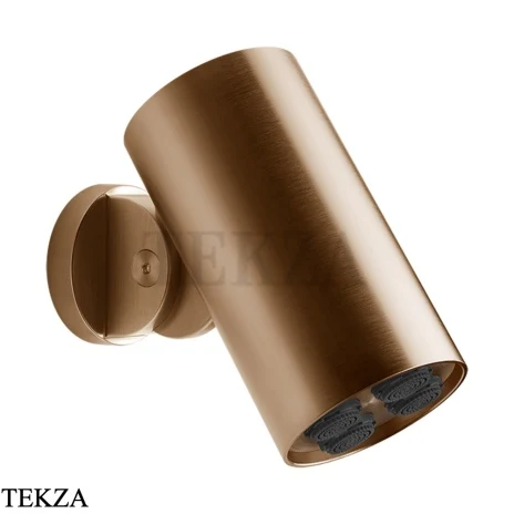 Gessi SPOTWATER Душевая головка настенного крепления, многоструйная 57261-726, Warm Steel Brushed PVD