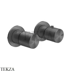 Gessi Habito CESELLO Термостат для душа на 1 поток, внешняя часть 70432-707, Black Metal Brushed