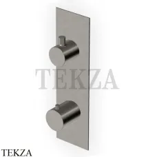 Zucchetti PAN Термостат для душа, 2-3 выхода, внешняя часть ZT28646.C51, brushed metal black Zucchetti PAN Термостат для душа, 2-3 выхода, внешняя часть ZT28646.C51, brushed metal black