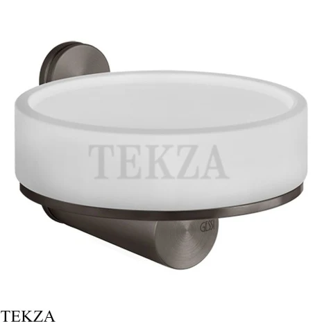 Gessi 316 ACCESSORIES Мыльница настенная, композит белый 54701-707, Black Metal Brushed PVD