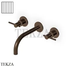 Zucchetti Helm Vertical Смеситель для раковины, внешняя часть ZHL760.XP21G2, brushed chocolate PVD