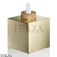 Decor Walther ROCKS Настольный диспенсер для салфеток Swarovski® 0934482, золото матовое