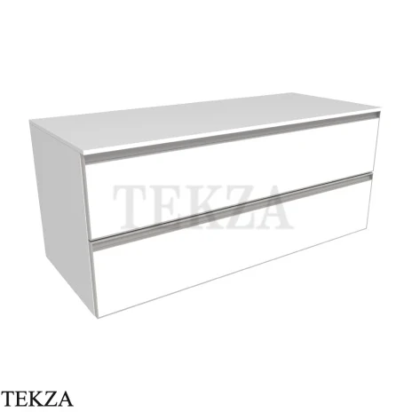 Flaminia Cubika тумба под раковину подвесная 120×50×50 см, 2 ящика, серо-коричневый Taupe матовый