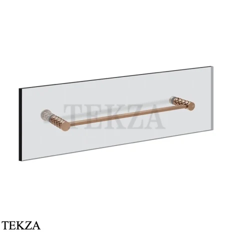 Gessi Pelle Tresse Полотенцедержатель для крепления на стекло, 45 см 78613-708, Copper Brushed PVD