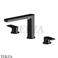 Newform HAKA Смеситель для раковины 3 отв., без гарнитура 72000.01.093, черный матовый