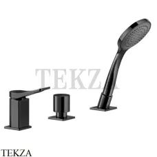 Gessi RILIEVO Смеситель для ванны с гарнитуром, без излива 59043-706, Black Metal