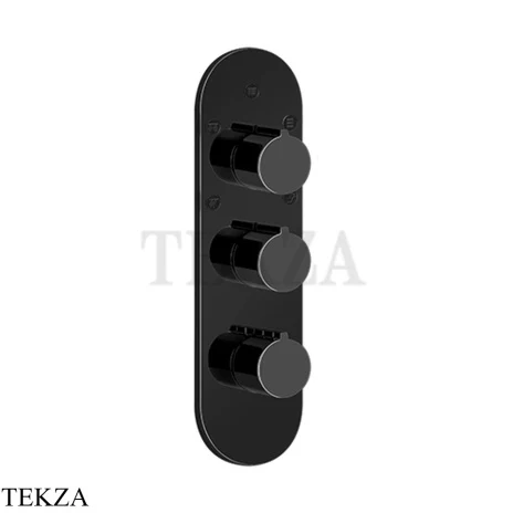 Gessi Ingranaggio-Anello Термостат для душа, 5 потоков, внешняя часть 43072-706, Black Metal PVD