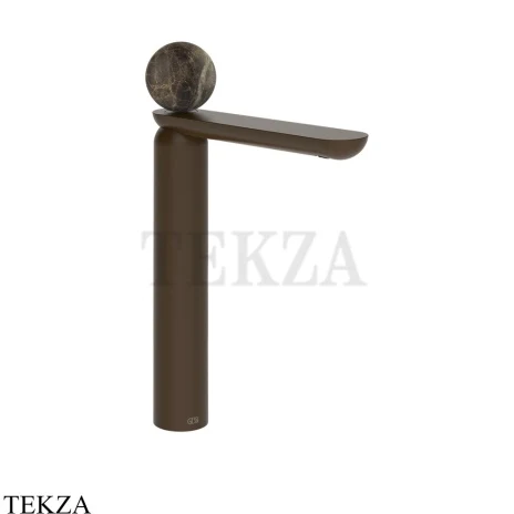 Gessi Perle Смеситель для раковины высокий, с донным клапаном 74153-845, бронза Dark Brush