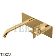 Ritmonio Diametro35 Cross Смеситель для раковины 193, внешняя часть PR53AL102 GOX, Brushed Gold